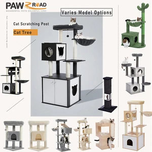 PAWZ Road Cat Tree Tower Condo House Scratchers Cat Climbing Gym Scratching Post - Picture 1 of 130