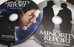 Minority Report (2 Dvd discs only, 2002) Full screen