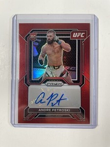 2023 Panini Prizm UFC Andre Petroski Red Prizm Superstar Autograph 15/99 SA-APK