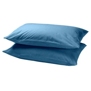 WAREHOUSE CLEARANCE SALE - QUEEN SIZE PILLOW CASE SOLID ROYAL BLUE MICROFIBER - Picture 1 of 5