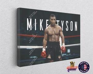 Mike Tyson Leyenda Dorada Boxeo Golpear Lienzo Decoración Arte de Pared Impresión Habitación Pintura - Imagen 1 de 5