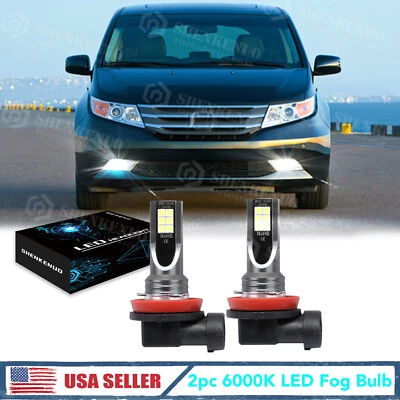 Para Honda Odyssey 2005-2007 2008 2009 2010 - 2 piezas LED bombillas antiniebla lámpara blanca Foto 1 de 4