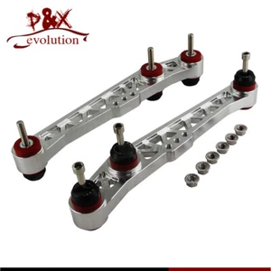 Silver Lower Suspension Control Arm Kit for Honda Del Sol 93-97 Civic Acura Inte - Picture 1 of 9