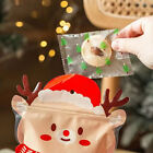10Pcs Marry Christmas Candy Packaging Ziplock Bags Snack Tote Sealed Storage