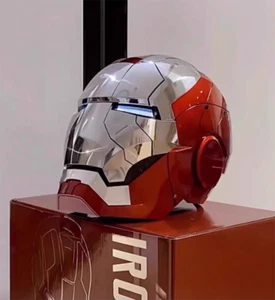 US! Autoking Iron Man 1:1 MK5 Helmet Mask Wearable Voice-control Transform Mask - Picture 1 of 15