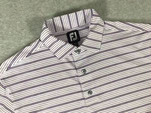 Footjoy Performance Golf Polo Shirt Mens L George Fazio Palmetto Dunes Purple - Picture 1 of 11