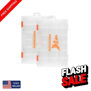 Multi-Use Fishing Tackle Box with Clear View Lids - Fits Standard Tackle Bags - Picture 1 of 8