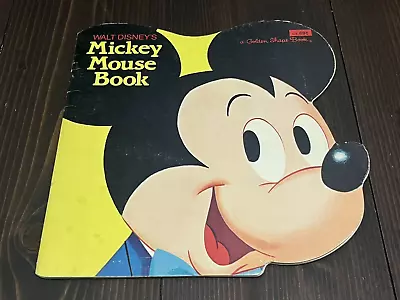 1965 VINTAGE MICKEY MOUSE BOOK PICTURE BOOK DISNEY ENGLISH A GOLDEN SHAPE BOOK - Image 1 of 4