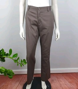 Ezibuy Essentials Size 12 Support Trouser Pants Straight Leg Grey Pockets Women - Bild 1 von 14