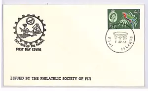 FIJI QEII FDC 4s Parrot 1964 ILLUSTRATED First Day Cover BIRDS {samwells}YS22 - Picture 1 of 10
