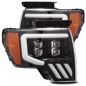 For 2009-2014 Ford F150 AlphaRex Nova LED Projector Headlights Jet Black Housing - Picture 1 of 12
