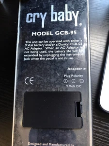 Jim Dunlop Cry Baby Cubierta de Batería Portapa Repuesto Pedal Wah GCB-95 - Imagen 1 de 3