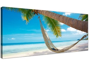 Blue Modern Canvas Picture of Beach Thailand  - 120cm x 50cm - 1039 - Picture 1 of 4