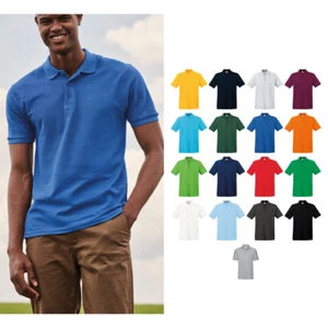 Fruit of The Loom Premium Poloshirt - Smart Cotton 3 Knopf Oberteil - Bild 1 von 29