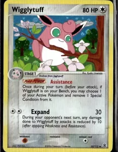 Pokemon TCG EX 2004 Rosso Fuoco e Verde Foglia 52/112 Wigglytuff Reverse Holo - Foto 1 di 2