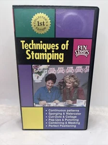 Techniques of Stamping Fun Stamps Stampendous Video VHS, 1993 Collectors 1st Ed - Imagen 1 de 3