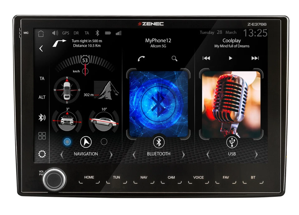 Zenec Z-E3776 Radio Navigation für Wohnmobil Fiat Ducato Citroen Jumper Peugeot - Bild 1 von 4