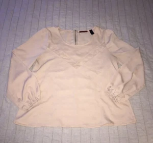 Buckle BKE Blush Pink Thin Long Sleeve Top Shirt Womens Large Blouse - Picture 1 of 3