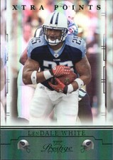 2008 Playoff Prestige Xtra Points Green Football Card #96 LenDale White /25