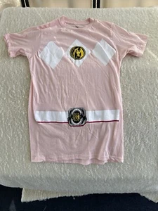 Power Rangers Women's T-Shirt Pink Size XS Long - Picture 1 of 8