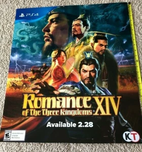 Romance Of The Three Kingdoms XIV 14 Promo Promotional Poster 25" x 22" PS4 - Picture 1 of 5