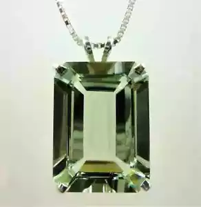 Tolle Grün Amethyst Edelstein 925 Sterling Silber Handgemacht Anhänger AC-244 - Bild 1 von 4