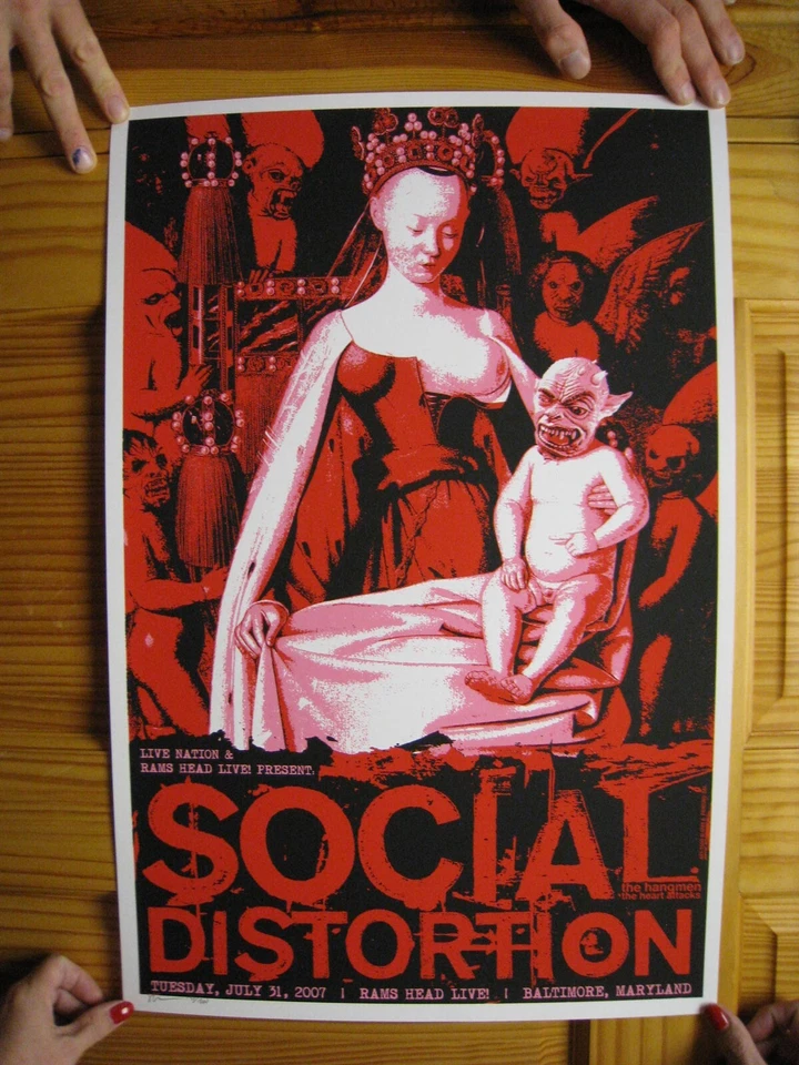 Social Distortion Poster Concert Baltimore 2007 - Image 1 of 2