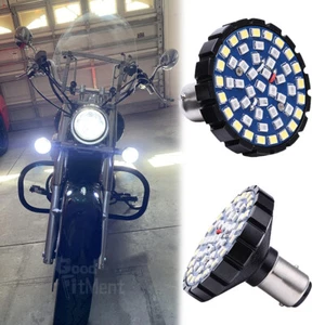 Pair LED 1157 DRL Turn Signal Running Tail Light Bulbs For Honda Shadow Aero 750 - Picture 1 of 12