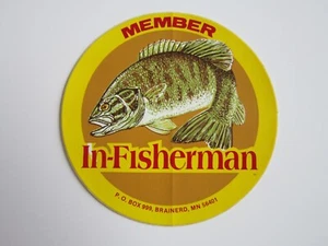Vintage IN FISHERMAN Mitglied AUFKLEBER Aufkleber BRAINERD Minnesota UNBENUTZT - Bild 1 von 2
