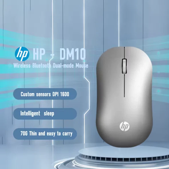 HP DM10 Wireless Bluetooth Mouse - Silver - Brand New - UK - Image 1 of 4