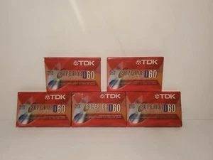 TDH D60 Dynamic Cassette Blank Tapes Normal Bias x 5 A3 - Picture 1 of 1
