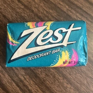 Vintage 1988 P&G Procter & Gamble ZEST 3.5oz Deodorant Soap Bar NOS Sealed Prop - Picture 1 of 6