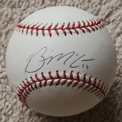 Brian McCann Signed Autographed Official MLB Baseball Atlanta Braves, Astros - Image 1 of 2