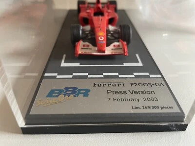 BBR 1/43 Ferrari F-2003 GA   M. Schumacher  - PRESS VERSION BG243 Lim. 269/300 - Immagine 1 di 4