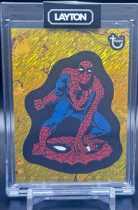 2025 Topps Marvel Comic Heroes #22 1975 SPIDER-MAN GOLD SHIMMER SP /24 - Picture 1 of 4