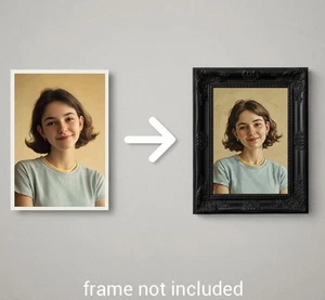 Custom Oil Portrait Print | Turn Your Photo Into Hand-Painted Artwork - Picture 1 of 14