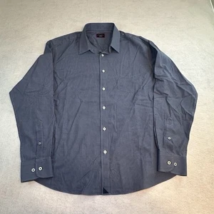 UNTUCKit Men's Size XL Blue Checked Long Sleeve Button Up Shirt - Picture 1 of 5