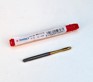 T26: Tivoly Flashcut 4mm M4 x 0.7mm HSS-E5 Cobalt TiN spiral point machine tap - Picture 1 of 1