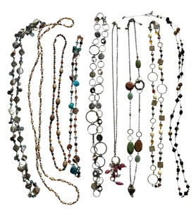 Set 9 Halsketten 6 sind Lia Sophia Halsketten 3 Markenlos Halskette Lot 9 - Bild 1 von 10
