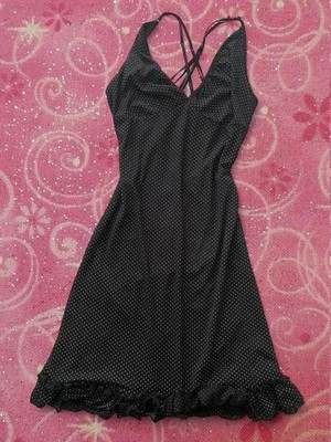 Vestido midi a lunares blanco y negro Ruby Rox para mujer Foto 1 de 2