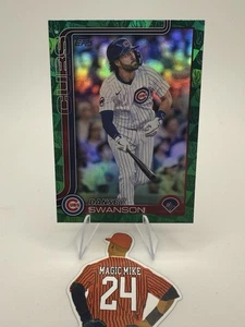 2025 Topps #303 Dansby Swanson Spring Training Green Foil #/99 - Picture 1 of 2