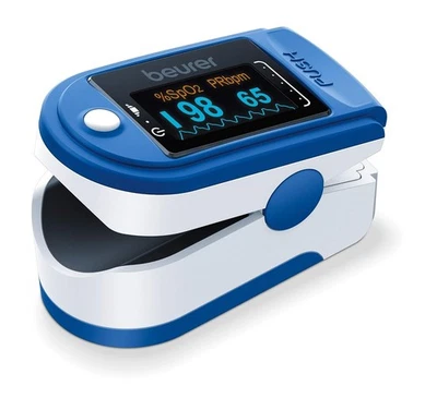 Beurer PO50 Fingertip PULSE OXIMETER, Blood Oxygen Saturation Heart Rate Monitor - Image 1 of 4