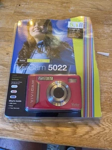 Vivitar Vivicam 5024 Compact Digital Camera 5.1MP with 2GB SD Card - Pink Workin - Picture 1 of 15