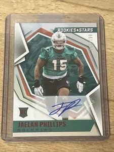 Panini Rookies & Stars Signatures 2021 Jaelan Phillips #/199 Auto RC Eagles - Imagen 1 de 3