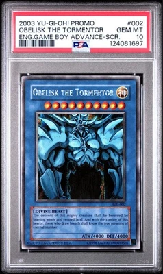 YuGiOh Obelisk the Tormentor GBI PSA10 Gem Mint One Owner Card International - Image 1 of 2