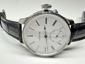 lecoultre 15 jewel swiss made pocket watch converted in to wristwatch 47mm - Picture 1 of 12