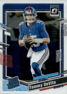 Tommy DeVito - Rated Rookie - 2023 Donruss Optic Football #280 - Bild 1 von 2
