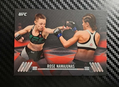 2017 Topps UFC Knockout ROSE NAMAJUNAS CHAMPION RUBY RED /25 - Image 1 of 2