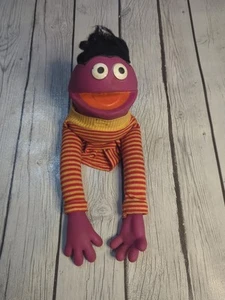 Sesame Street Roosevelt Hand Puppet Plush Vinyl Head Hands 80S Vintage Toy Rare - Picture 1 of 7