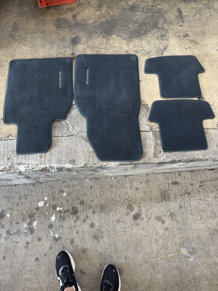 Porsche 992 911 Floor Mat Set Blue Front And Rear - Image 1 of 4